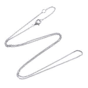 Cable Chain Necklace | Vintage Sterling Silver 925 | 17”-18”